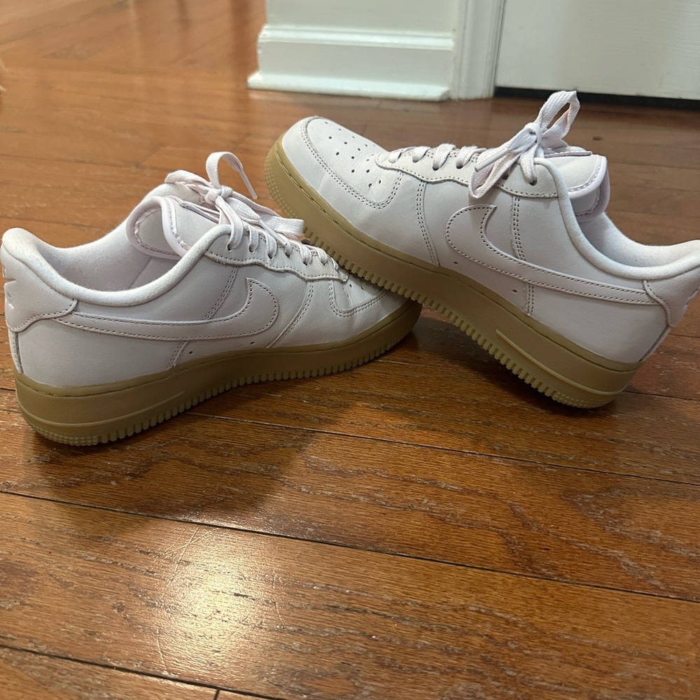 Nike platform gum bottom Air Forces